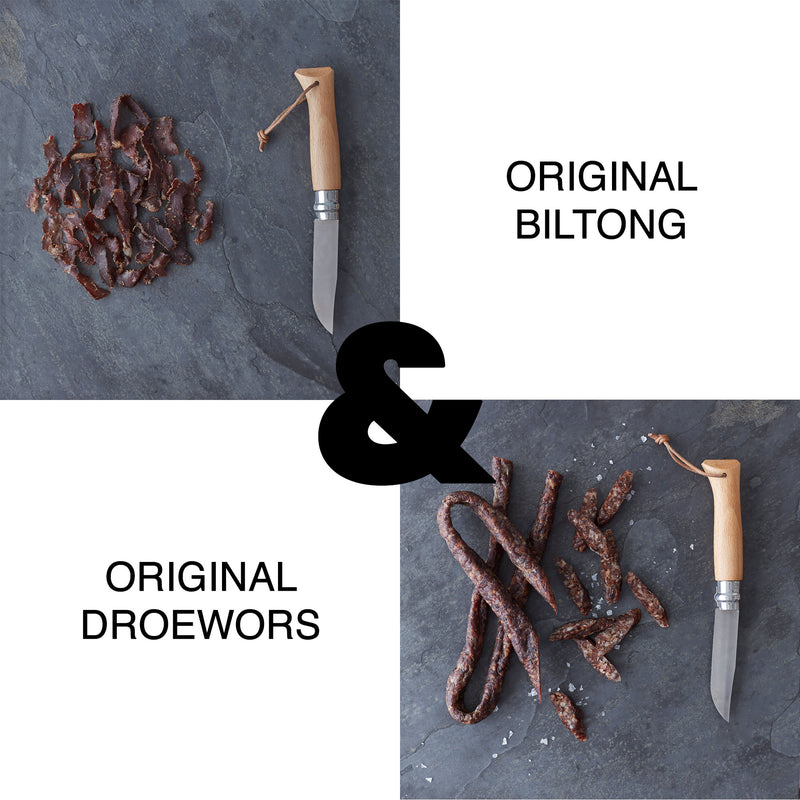 Best of Both Original Biltong 500g & Original Droewors 500g